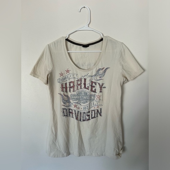 Women’s Harley Davidson Rice Lake White Tshirt - Picture 1 of 7